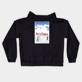 Ski Val d’Isere, French Alps, Ski Poster Kids Hoodie